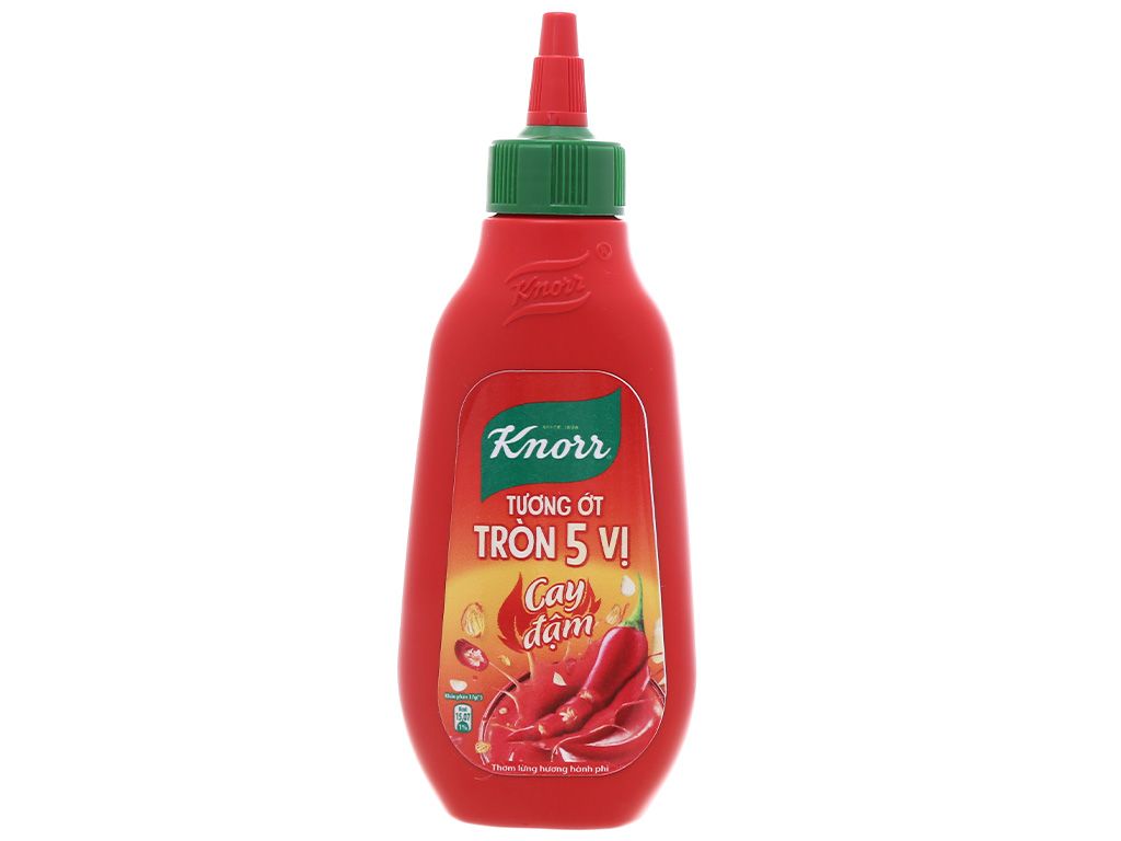  Tương Ớt Knorr Tròn 5 Vị Cay Đậm 220g 