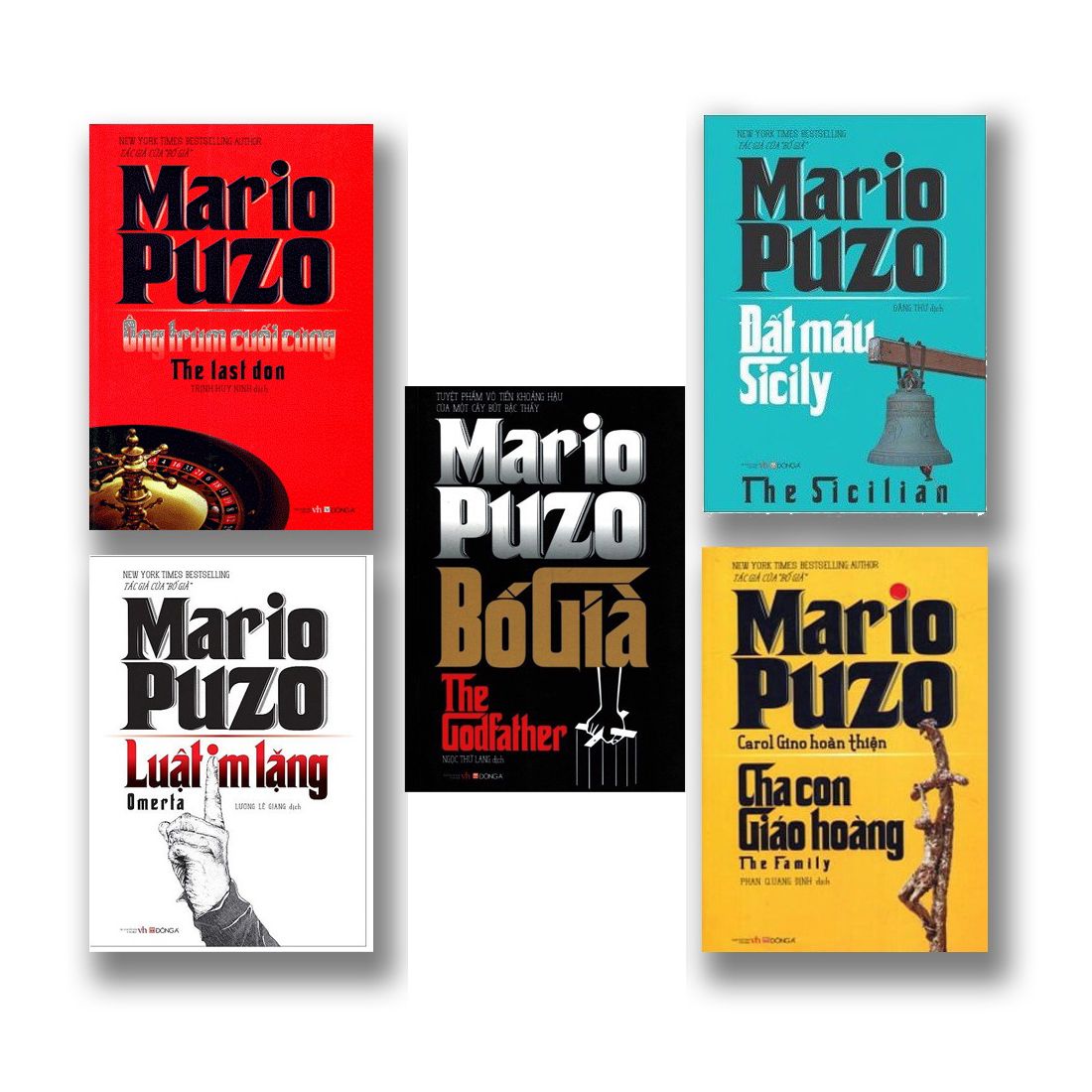  Combo Mario Puzo Tác Giả Của Bố Già - 5 Cuốn 