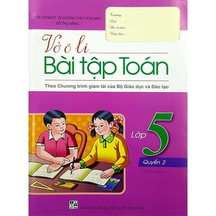  Vở Ô Li Bài Tập Toán Lớp 5 - Quyển 2 