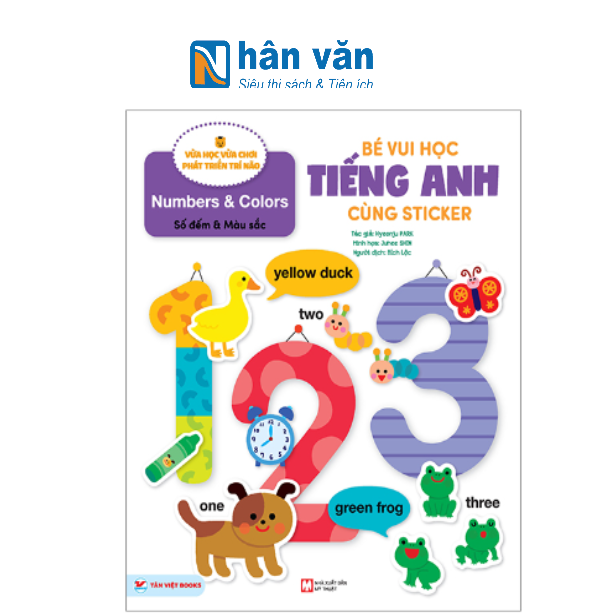  Bé Vui Học Tiếng Anh Cùng Sticker - Numbers And Colors - Số Đếm Và Màu Sắc 