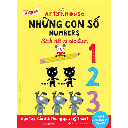  Arty Mouse - Những Con Số - Numbers - Sách Viết Và Xoá Được 