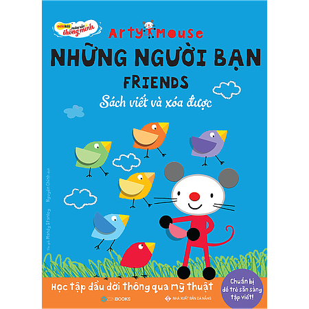  Arty Mouse - Những Người Bạn - Friends - Sách Viết Xoá Được 
