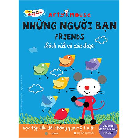  Arty Mouse - Những Người Bạn - Friends - Sách Viết Xoá Được 
