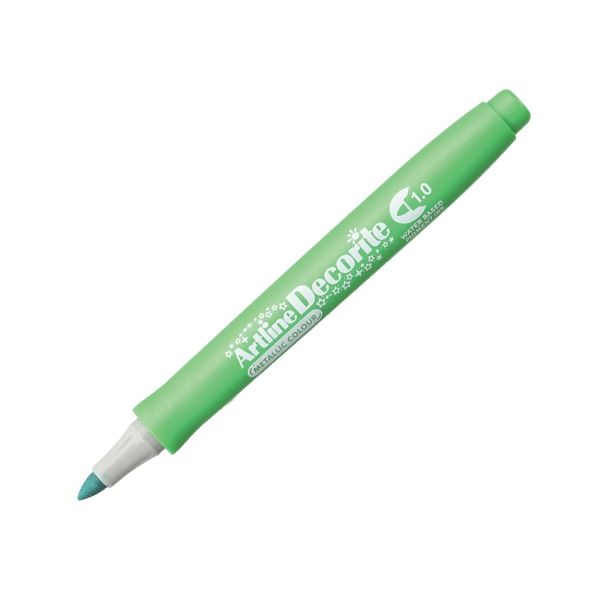  Bút Vẽ Màu Nổi - Metallic Artline Decorite 1.0mm (EDFM-1 METALLIC GREEN) 