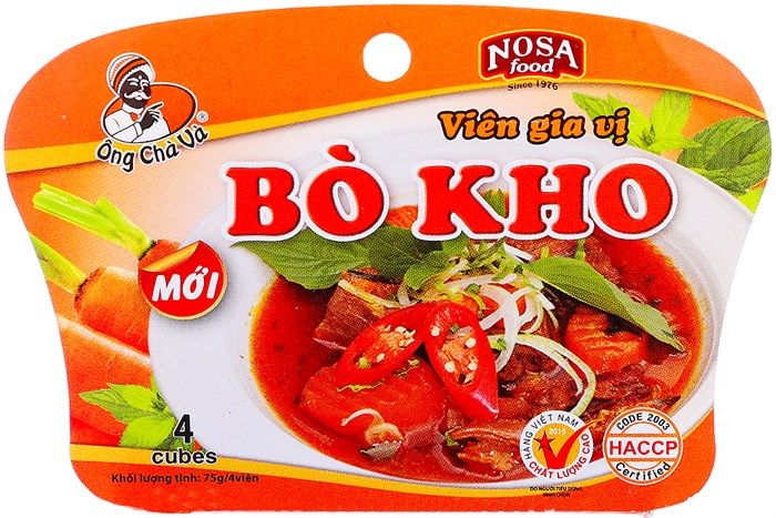  Viên Gia Vị Bò Kho (75g/4 Viên) 