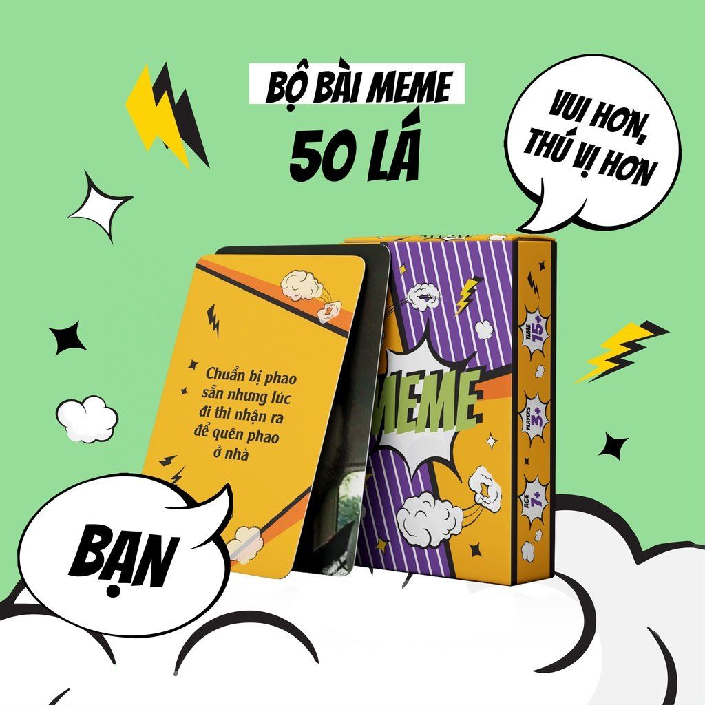  Bộ Trò Chơi Meme 50 Lá 