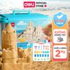 Bộ Đồ Chơi - Cát Động Lực Kèm Khuôn ( 2Kg Cát và Bàn Chơi Cát) - Deli