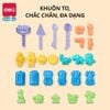  Bộ Đồ Chơi - Cát Động Lực Kèm Khuôn ( 2Kg Cát và Bàn Chơi Cát) - Deli 