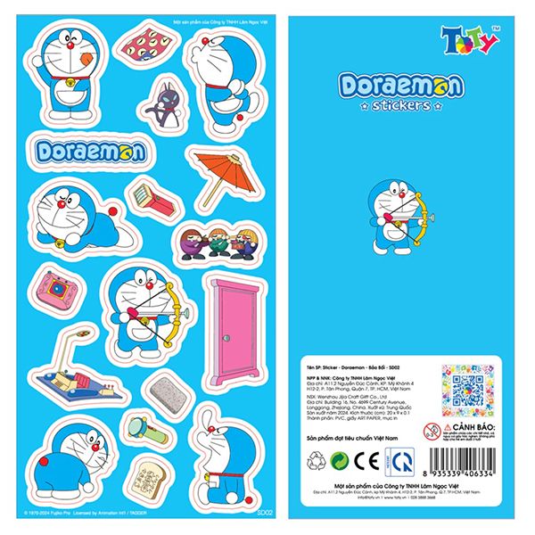  Sticker - Doraemon - Bảo bối - SD02 
