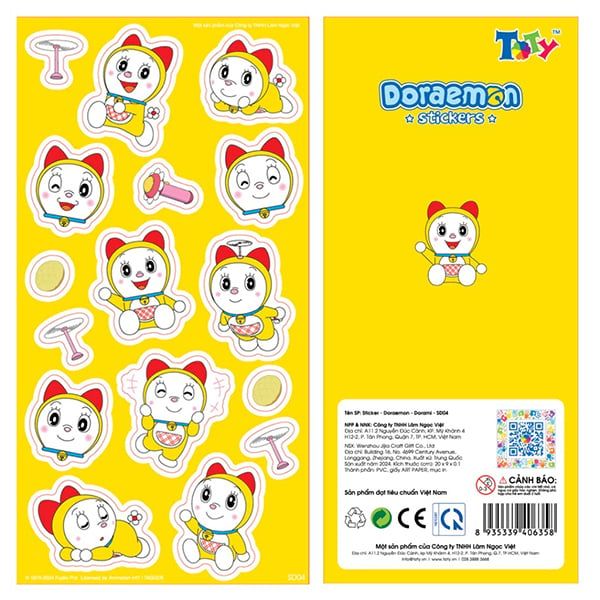  Sticker - Doraemon - Dorami - SD04 