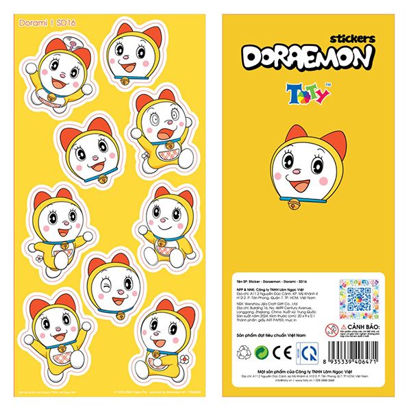  Sticker - Doraemon - Dorami - SD16 
