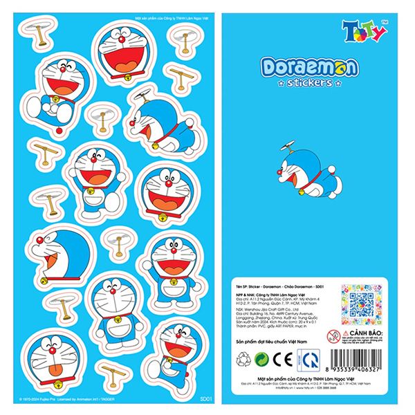  Sticker - Doraemon - Chào Doraemon - SD01 