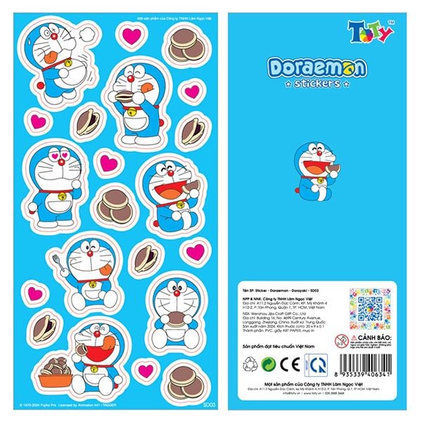 Sticker - Doraemon - Dorayaki - SD03 - nhanvan.vn