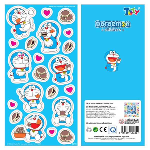  Sticker - Doraemon - Dorayaki - SD03 