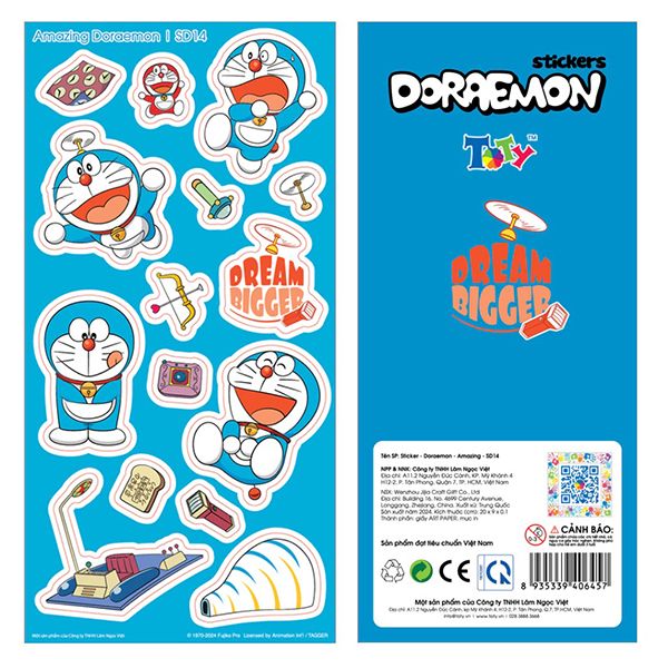 Sticker - Doraemon - Amazing - SD14 - nhanvan.vn