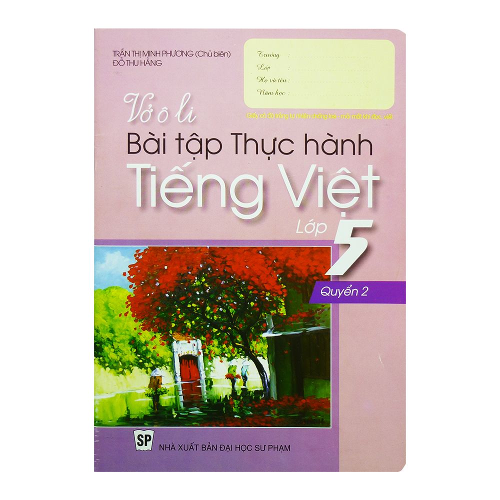  Vở Ô Li Bài Tập Thực Hành Tiếng Việt Lớp 5 - Quyển 2 