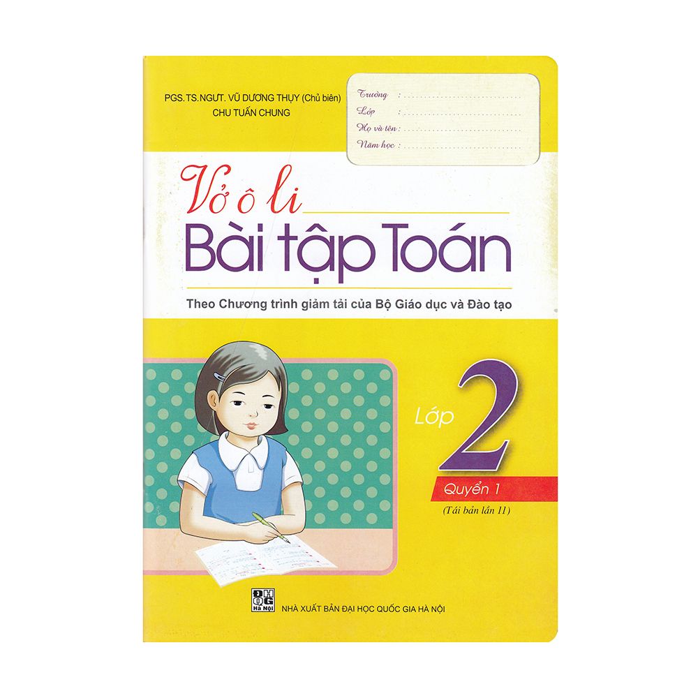  Vở Ô Li Bài Tập Toán Lớp 2 - Quyển 1 (Tái Bản 2019) 