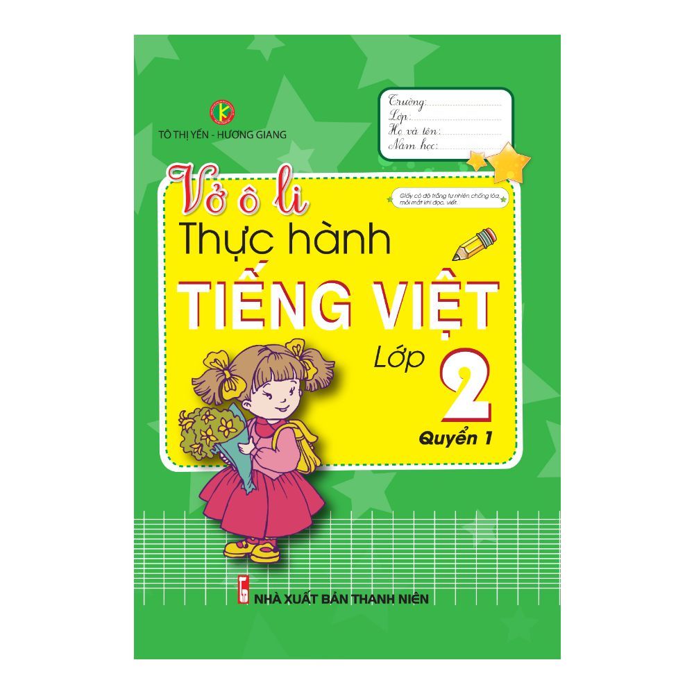  Vở Ô Li Thực Hành Tiếng Việt Lớp 2 - Quyển 1 