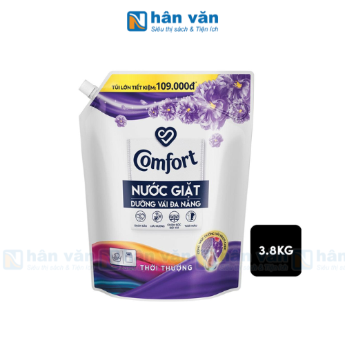  Nước Giặt Comfort Dưỡng Vải Đa Năng Hương Thời Thượng - Túi 3.8kg 