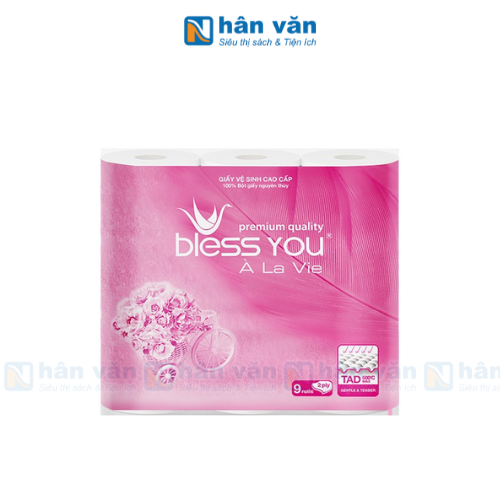  Giấy Vệ Sinh Bless You À La Vie - Lốc 9 Cuộn 