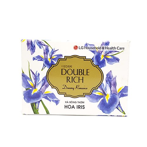  Xà Bông Cục Double Rich Hoa Iris (90g) 