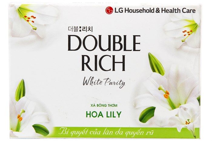  Xà Bông Cục Double Rich Hoa Lily (90g) 