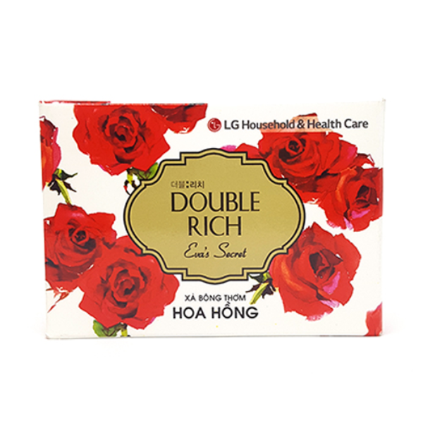  Xà Bông Cục Double Rich Hoa Hồng (90g) 