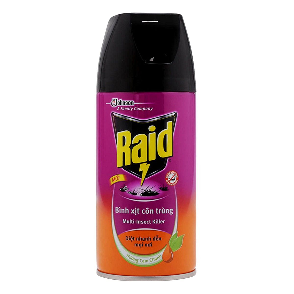  Xịt Côn Trùng Raid Hương Cam Chanh (300ml) 