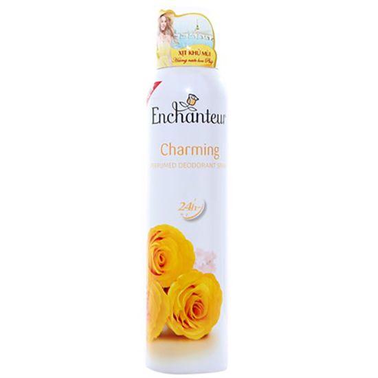  Xịt Khử Mùi Hương Nước Hoa Enchanteur Charming (150ml) 