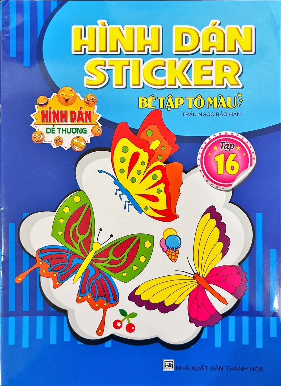  Hình Dán Sticker - Bé Tập Tô Màu - Quyển 16 