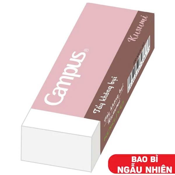  Gôm Tẩy Không Bụi Kusumi - Campus ER-KUS-40 (Mẫu Màu Bao Bì Giao Ngẫu Nhiên) 