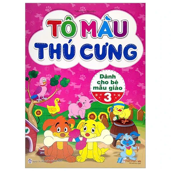 Tô Màu Thú Cưng - Tập 3 (Dành Cho Bé Mẫu Giáo) 