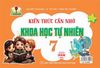  Kiến Thức Cần Nhớ Khoa Học Tự Nhiên 7 (Dùng Chung Cho Các Bộ SGK Hiện Hành) 