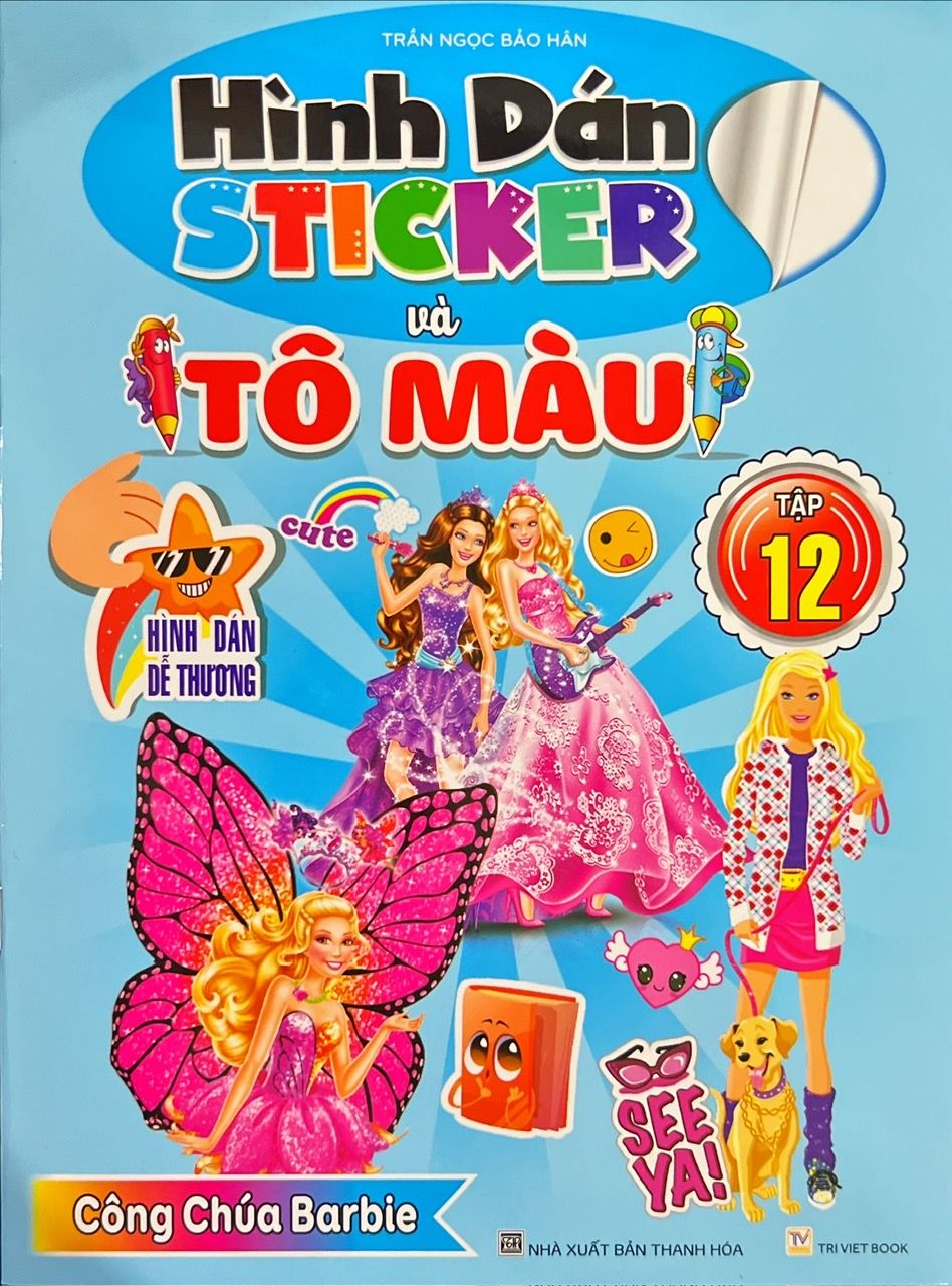  Hình dán sticker và tô màu T.12 
