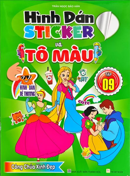  Hình dán sticker và tô màu T.9 