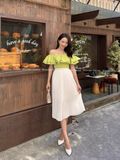  Lyly Skirt (Chân váy dập ly dài) 