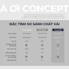  Vỏ gối nằm trơn | Lụa Tencel | 50cmx70cm, 35cmx50cm | Túi lồng ruột | Kem Sữa | Mềm mại | VGTC00049 | À Ơi Concept 