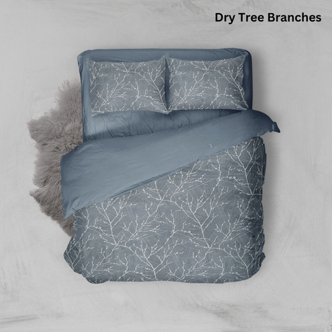  Bộ chăn ga gối Cotton hoạ tiết | 5 món | 160x200cm, 180x200cm, 200x220cm | Dry Tree Branches | Mềm mịn, Mát, Thoáng khí | CGCT0008 | À Ơi Concept 