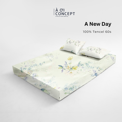  Bộ ga giường & 2 vỏ gối Tencel 60s [ A New Day] À ƠI CONCEPT CBTC0001 
