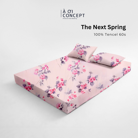  Bộ ga giường & 2 vỏ gối Tencel 60s [ The Next Spring] À ƠI CONCEPT CBTC0018 