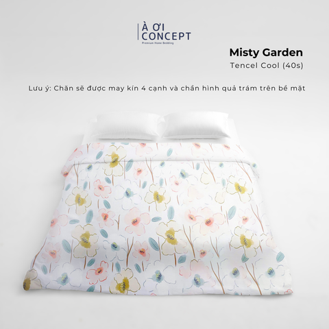  Chăn mền 4 mùa hoạ tiết | Vỏ Tencel 40s | 160x200cm, 180x200cm, 200x220cm | | Misty Garden 