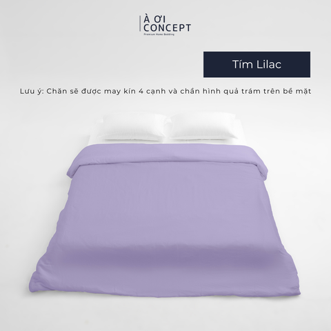  Chăn mền trơn 4 mùa | Vỏ Tencel 60s | 160x200cm, 180x200cm, 200x220cm | Tím Lilac 