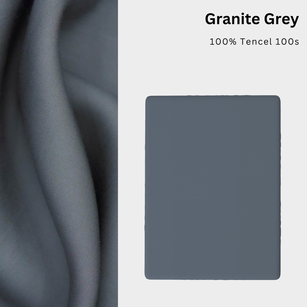 Drap giường Tencel 100s, Màu [ Granite Grey] À ƠI CONCEPT DGTC0010