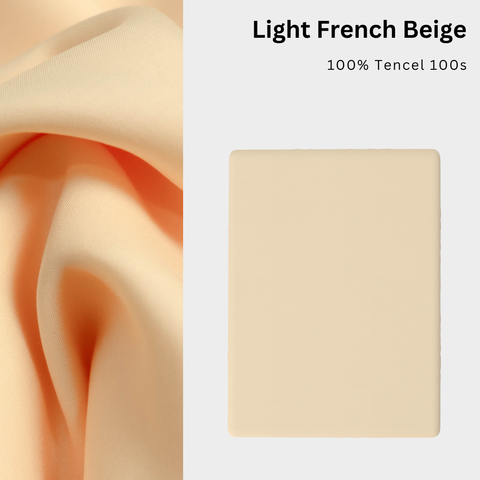  Drap giường Tencel 100s, Màu [ Light French Beige] 