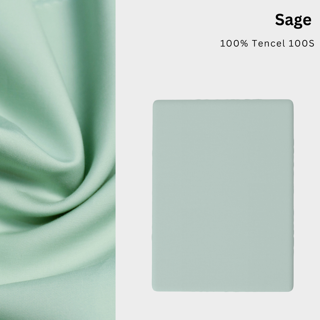 Drap giường Tencel 100s, Màu [ Sage] À ƠI CONCEPT DGTC0018