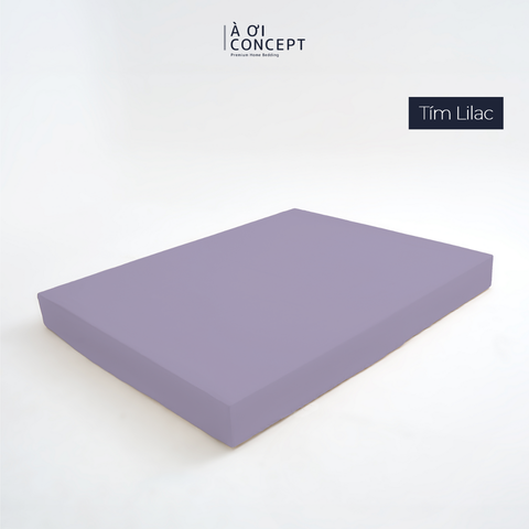  Drap giường Trơn Tencel 60s, Màu [ Tím Lilac] 