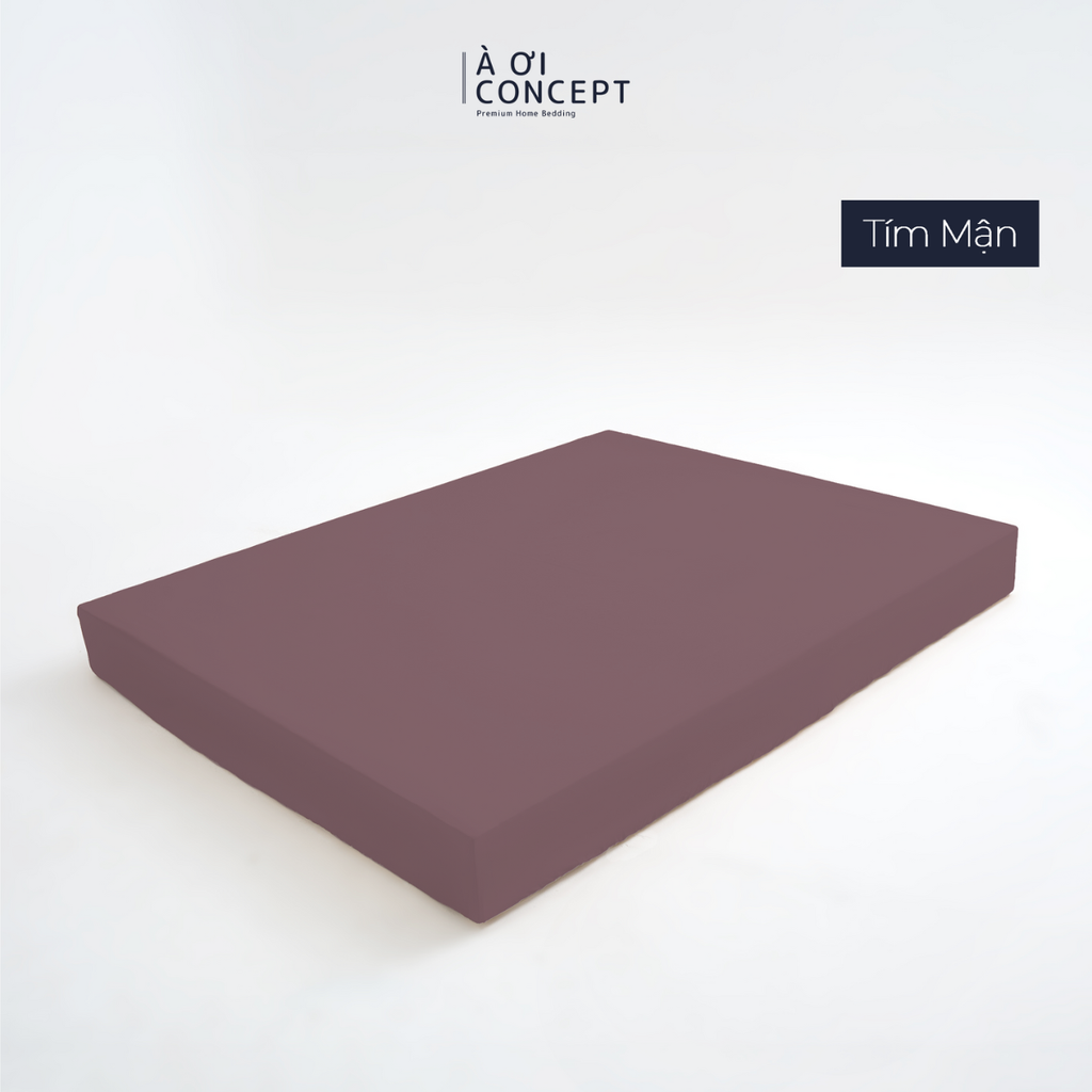 Drap giường Trơn Tencel 60s, Màu [ Tím Mận]