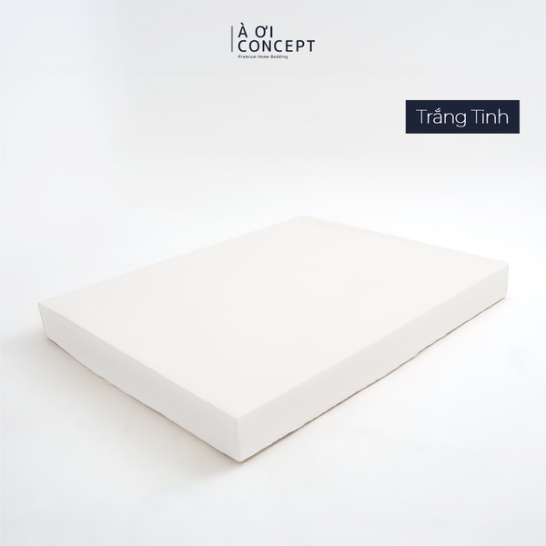  Drap giường Trơn Tencel 60s, Màu [ Trắng Tinh] 