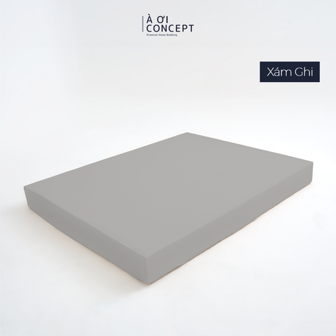  Drap giường Trơn Tencel 60s, Màu [ Xám Ghi] 