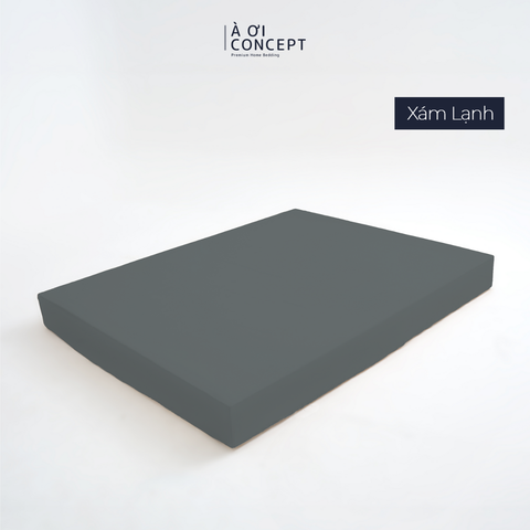  Drap giường Trơn Tencel 60s, Màu [ Xám Lạnh] 